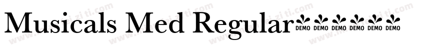 Musicals Med Regular字体转换